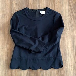 Kate Spade cropped scallop shell